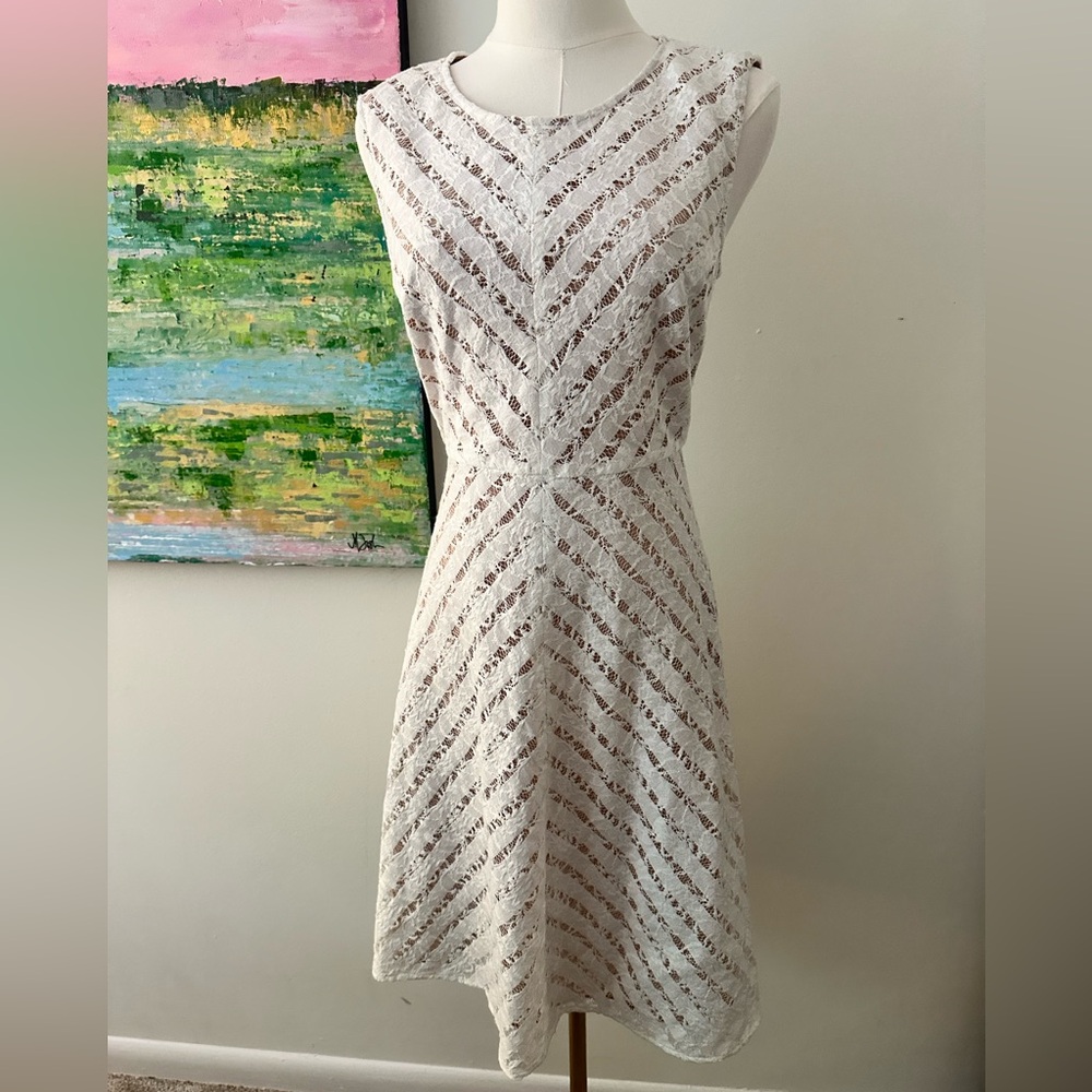 BCBGMaxAzria White Lace Dress